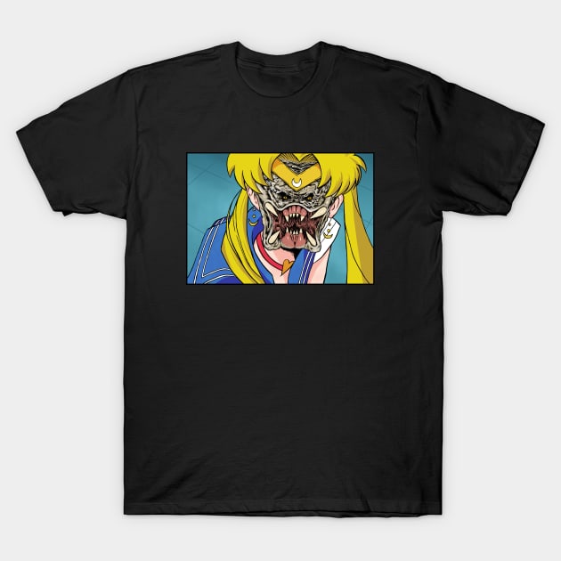 An anime monster T-Shirt by popcornpunk